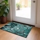 preview thumbnail 127 of 135, Machine Washable Indoor/ Outdoor Modern Floral Chantille Rug