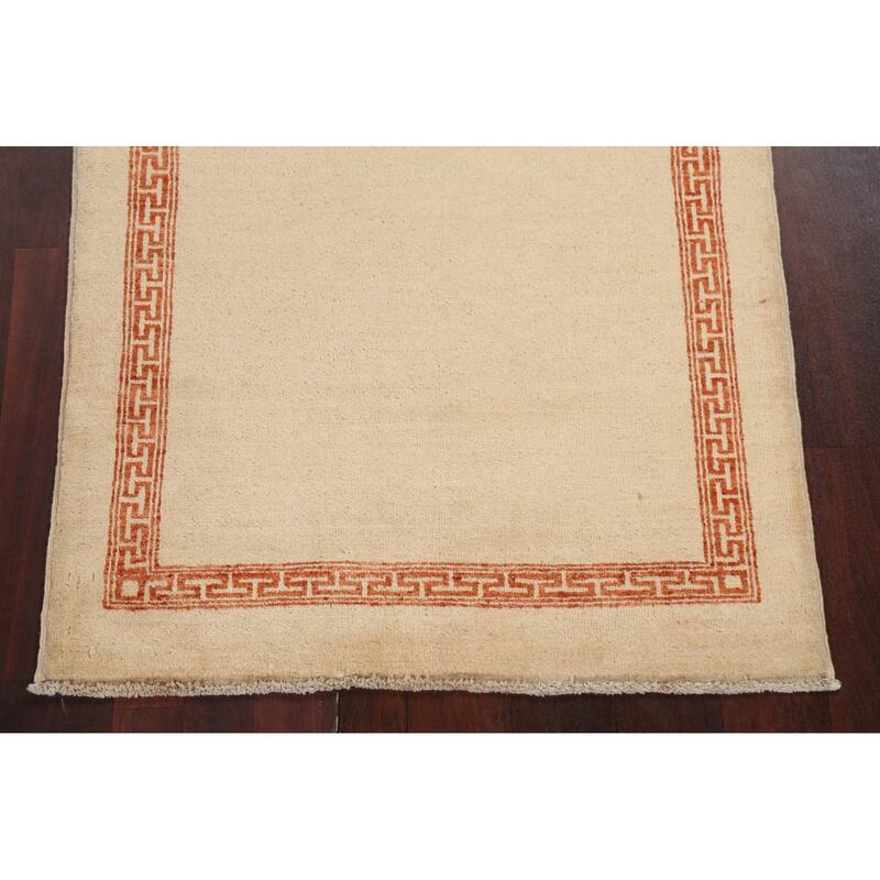 Geometric Contemporary Gabbeh Kashkoli Oriental Area Rug Wool Handmade - 3'2" x 5'1"