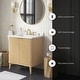 preview thumbnail 21 of 174, Gabi Bathroom Vanity with White Engineered Stone Top