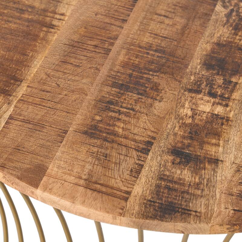 Halley Boho Mango Wood Coffee Table by Christopher Knight Home