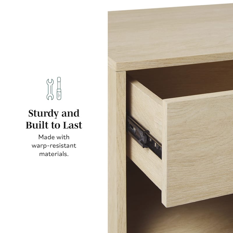 Middlebrook Designs Mid-Century Solid Wood Nightstand (Set of 2)