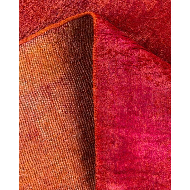Fine Vibrance, One-of-a-Kind Hand-Knotted Area Rug - Orange, 4' 0" x 6' 4" - 4' 0" x 6' 4"