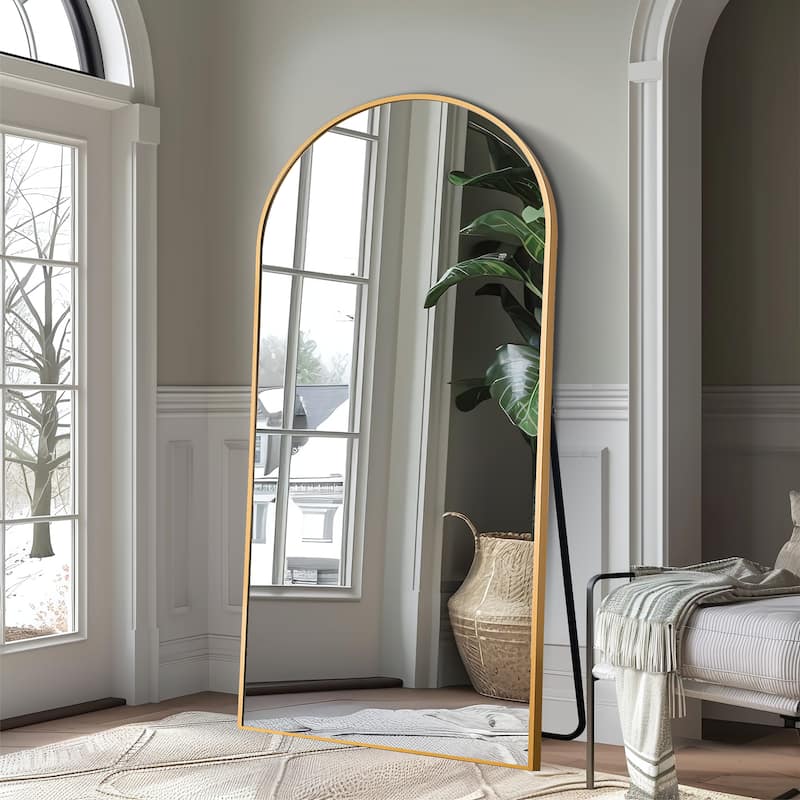 Arched Mirror Modern Full-length Mirror - 71*32 - Gold