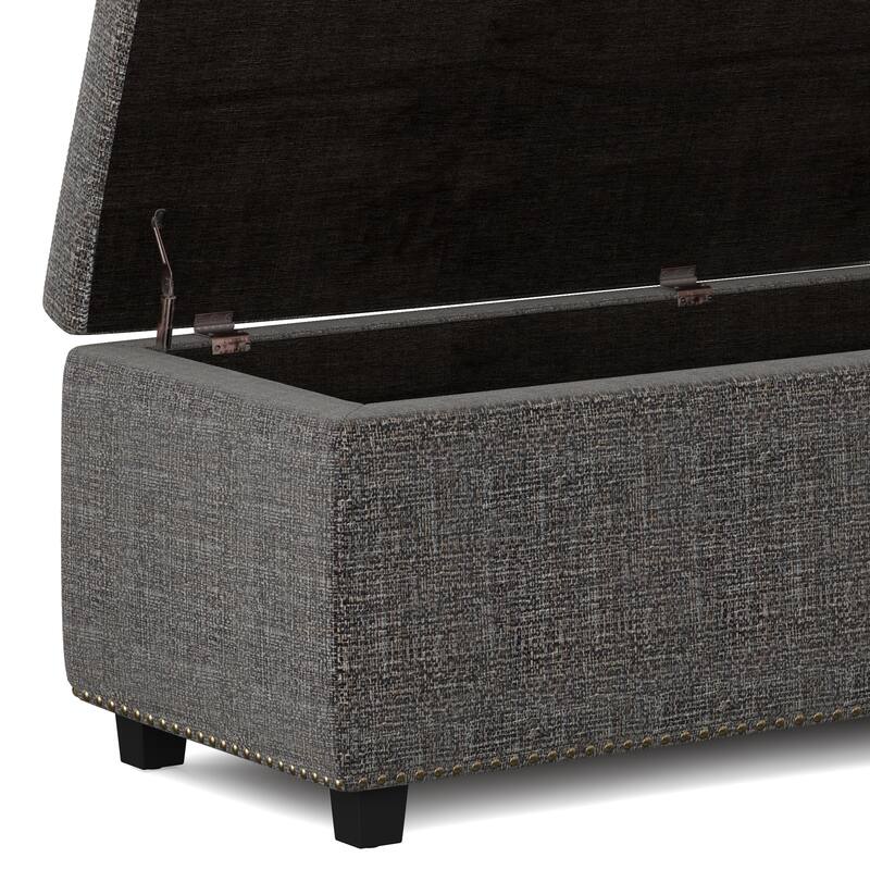 WYNDENHALL Springfield 48 inch Wide Rectangle Storage Ottoman