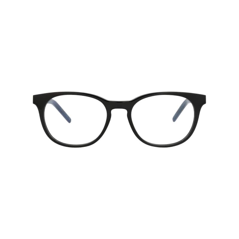 Saint Laurent Round-Frame Recycled Acetate Optical Frames - Black Black Transparent - Black