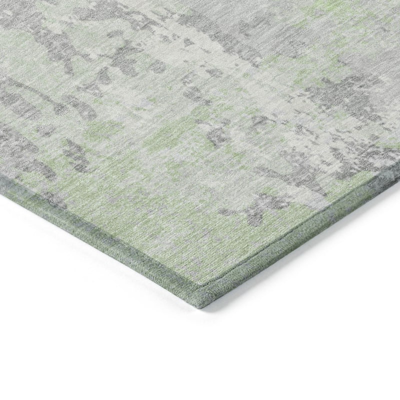 HomeRoots Abstract Transitional Rectangle Outdoor Rug