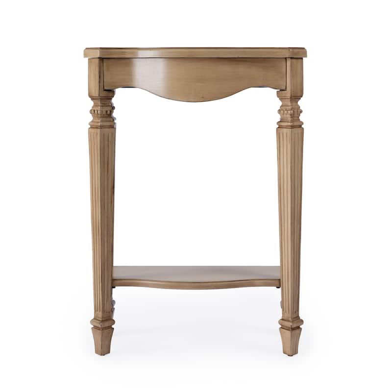 Cheshire 22 in. W Rectangular Wood Ballerina Console Table with Open Shelf