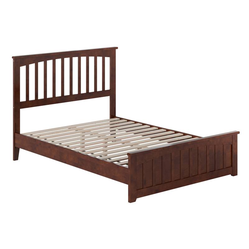 Becket Solid Wood Low Profile Platform Bed with Matching Footboard
