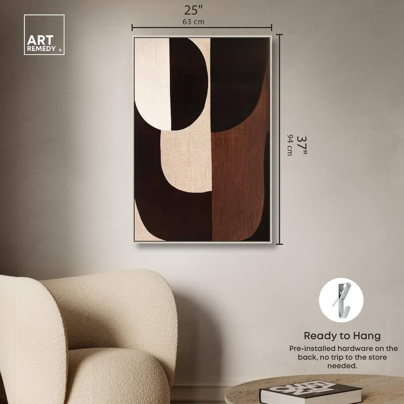 Quartet in Brown I Canvas by Art Remedy