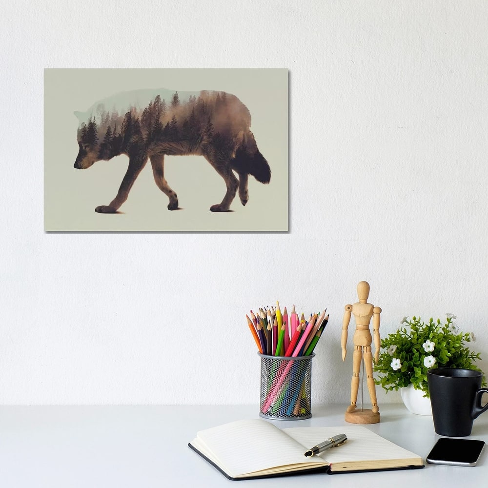 iCanvas "Wolf I" by Andreas Lie Canvas Print