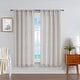 preview thumbnail 13 of 17, Nautica Caspian Light Filtering 54" x 84" Textured Rod Pocket Window Curtain Panel Pair 54" x 63" - Natural