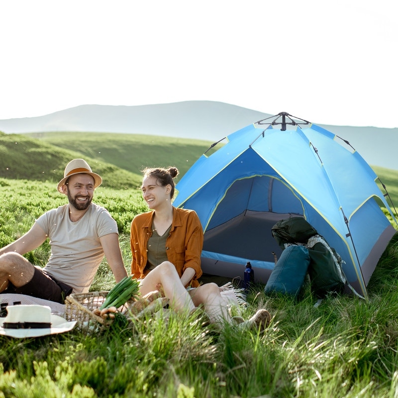 Double cheap deck tent