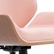 preview thumbnail 41 of 46, Elle Decor Ophelia Low-Back Task Chair in Chrome Finish