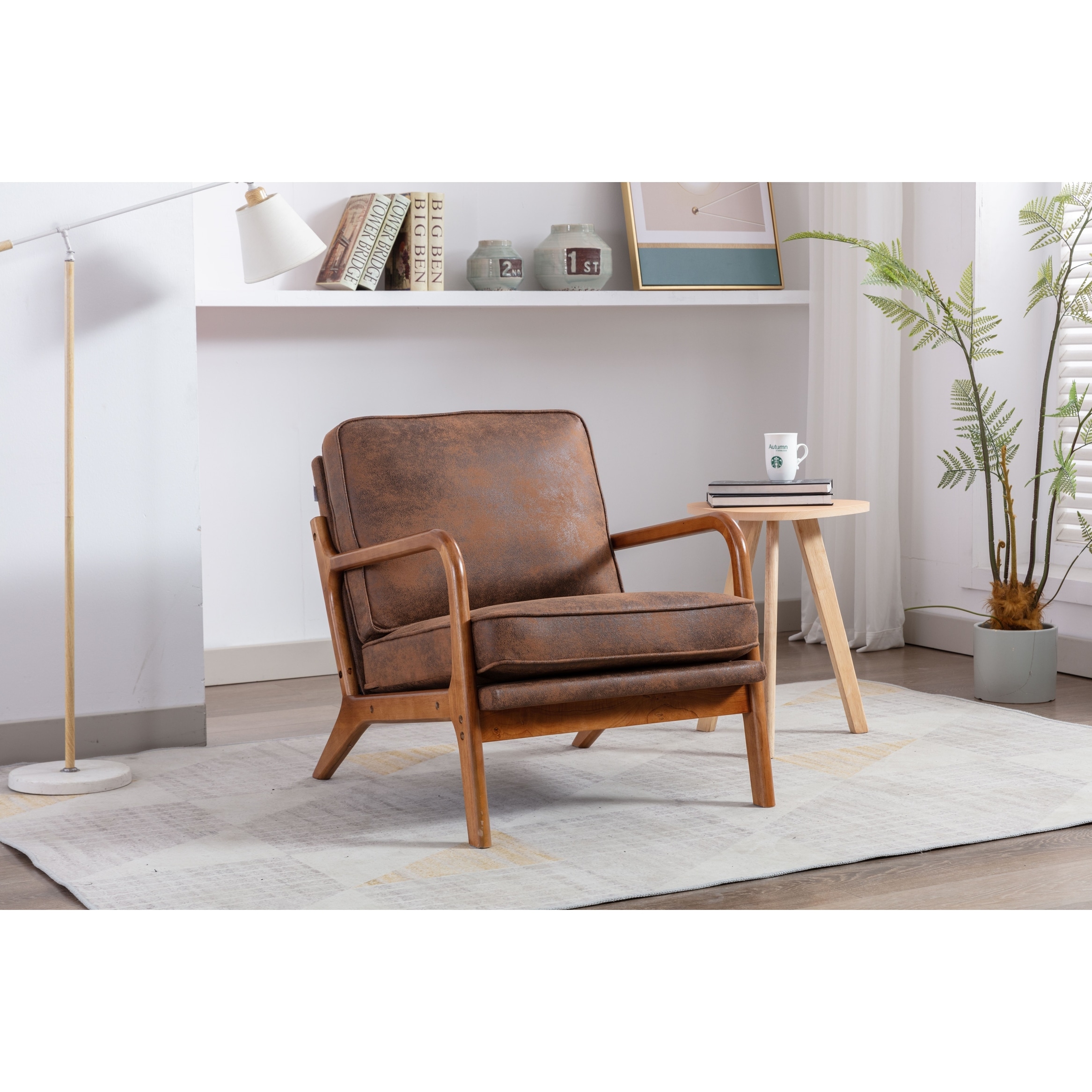 Wooden store framed armchair