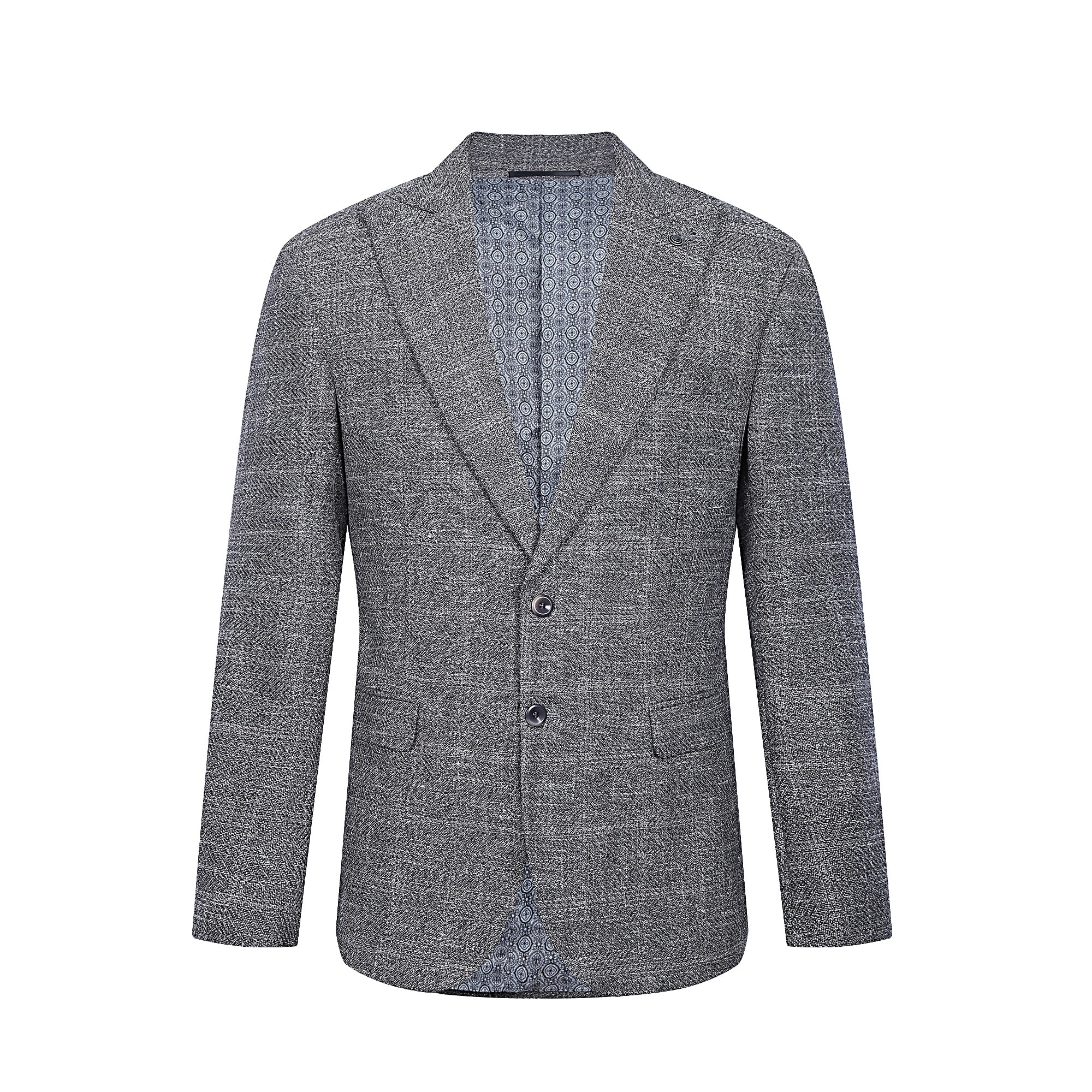 Tahari Slim Fit Textured Plaid Blazer