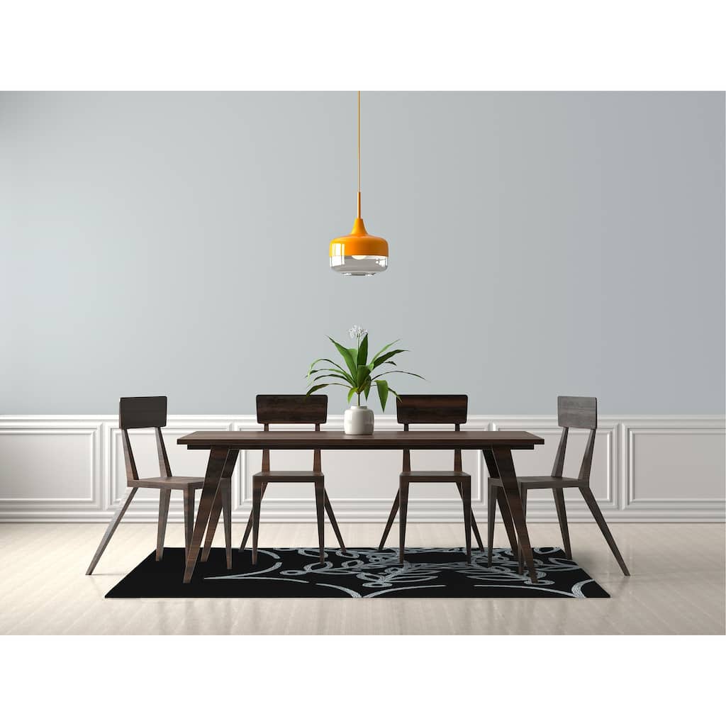Web Art Halloween Design Chenille Area Rug