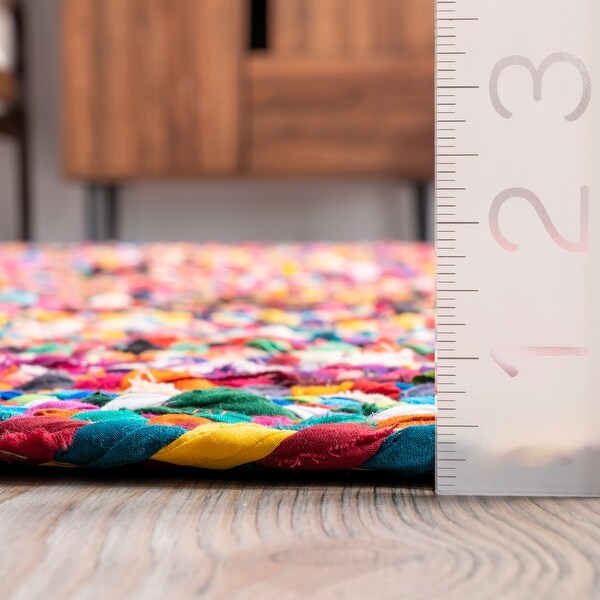 nuLOOM Boho Handmade Braided Cotton Area Rug
