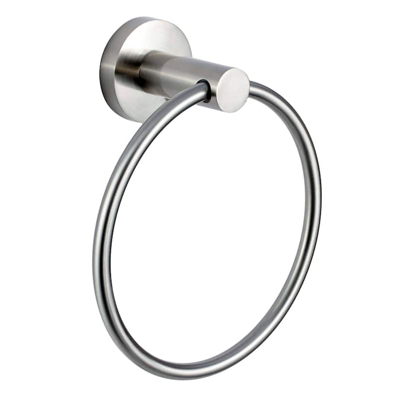 Sure-Loc LG-TR1 Lugano 7" Wall Mounted Towel Ring - Satin Nickel