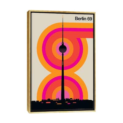 iCanvas "Berlin 69" by Bo Lundberg Framed Canvas Print