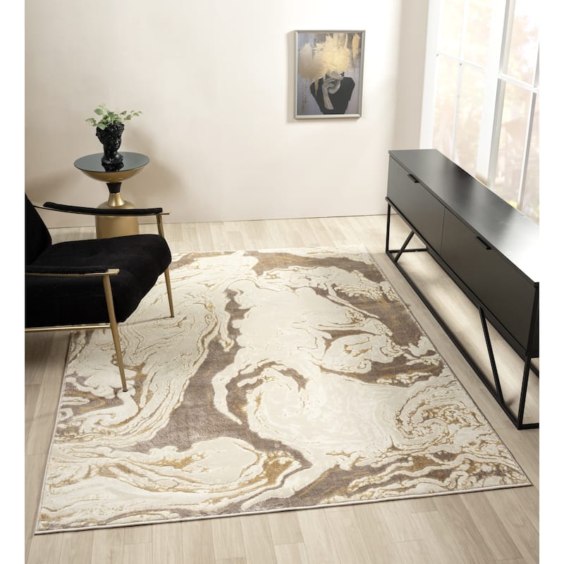 Ksamil Collection Abstract Area Rug