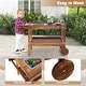 preview thumbnail 5 of 8, Costway Kids Wooden Mud Play Kitchen Cart with Sink, 4 Stoves & - See Details