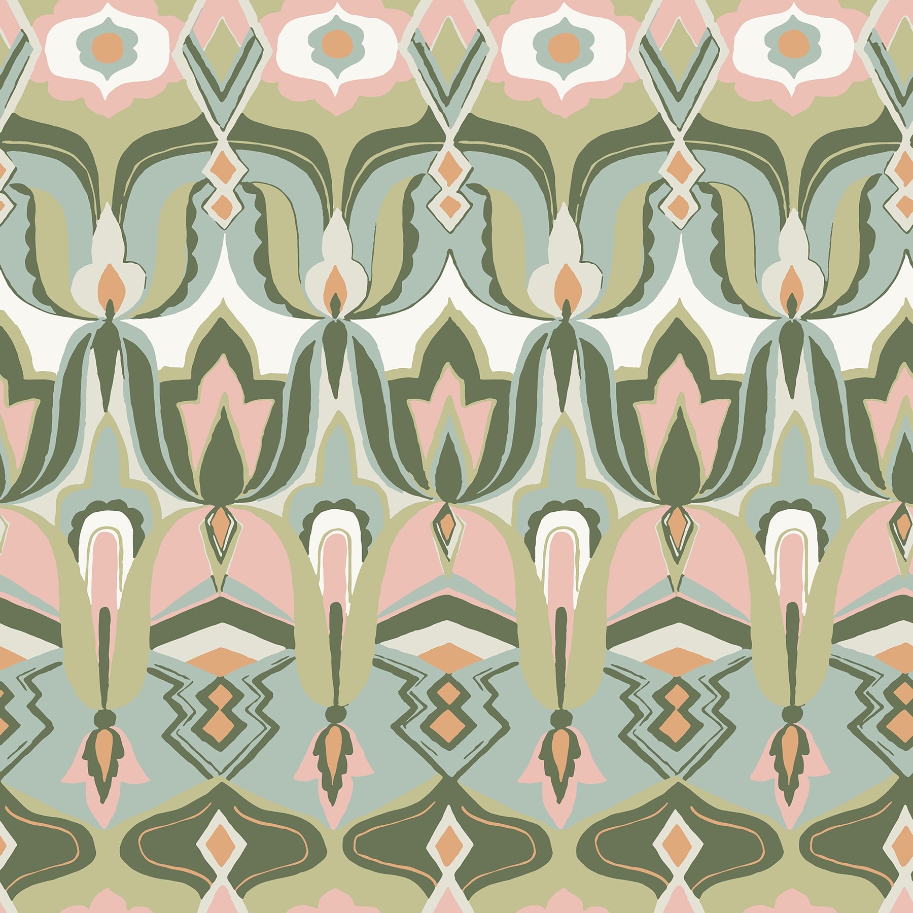 NuWallpaper Akira Green Peel and Stick Wallpaper
