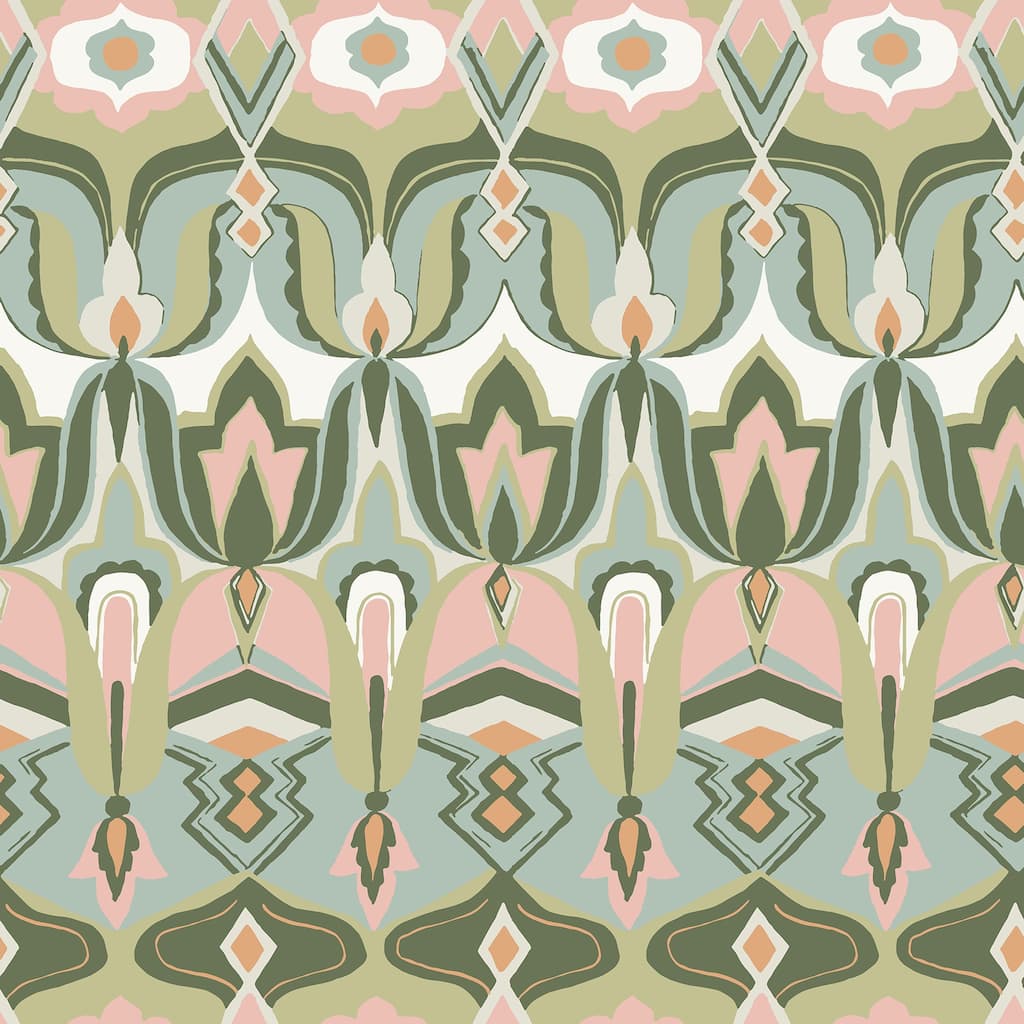 NuWallpaper Akira Green Peel and Stick Wallpaper