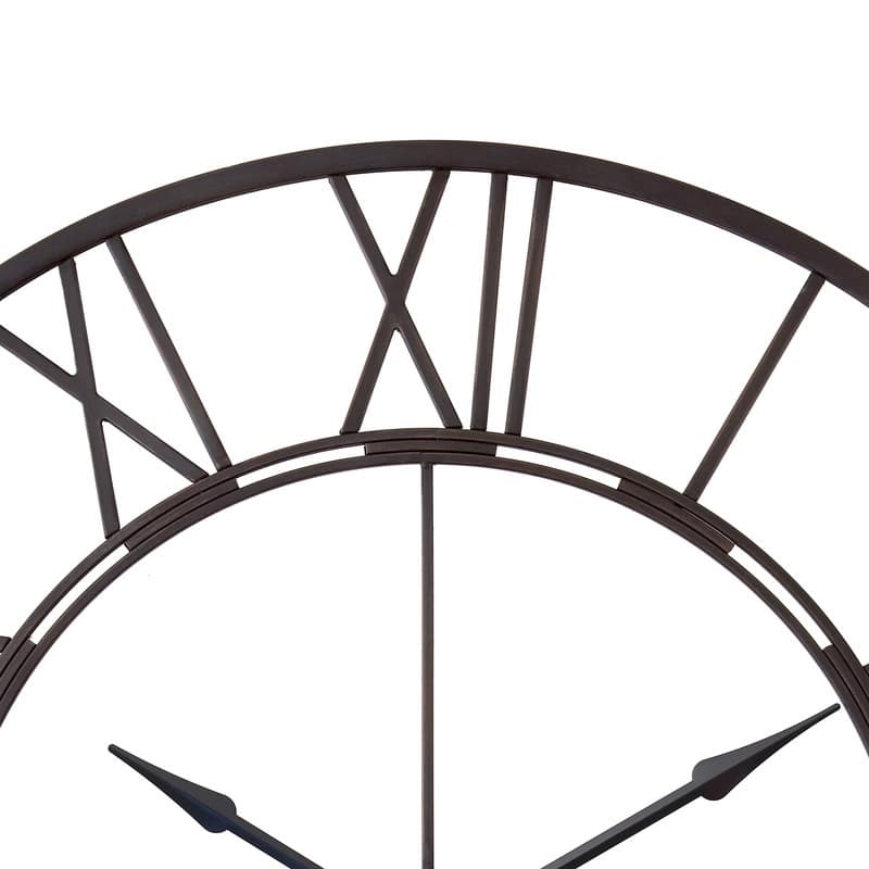 UTOPIA ALLEY Oversized Roman Round Wall Clock - Large Wall Clock, Roman Numeral Wall Clock, Decorative Wall Clock 43.5"D