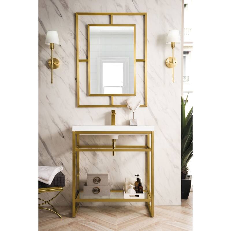 James Martin Vanities C105V31.5WG Boston 31-1/2" Rectangular Porcelain