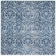 preview thumbnail 21 of 25, SAFAVIEH Brentwood Rosalba Traditional Oriental Rug 5' Square - Navy/Light Grey - Square
