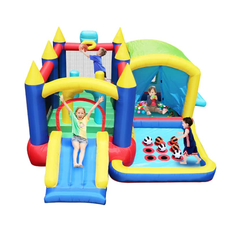 7 in 1 Inflatable Bounce House - Multicolor - Kids