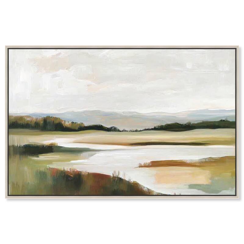 Verdant Valley Canvas by Art Remedy - Silver - 30" x 20"
