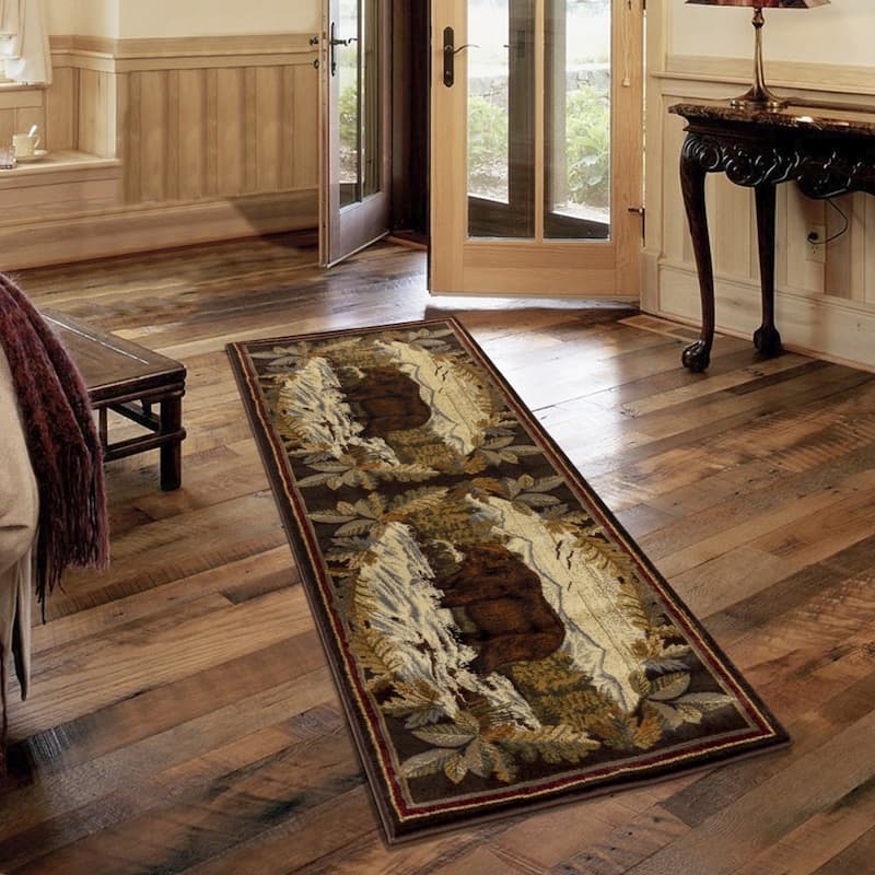 Nature's Nest GC_CBL3008 Multi Lodge Area Rug