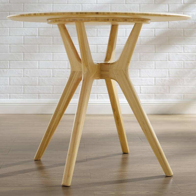 Lily 36" Round Dining Table, Copper - Beige