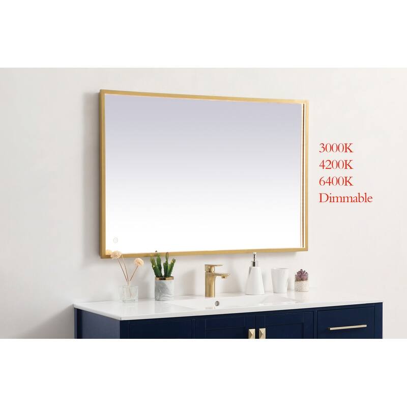 Indigo Home 27x40 inch LED mirror with adjustable color temperature