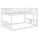 preview thumbnail 4 of 14, Low Bunk Beds Full Over Full Wood Bunk Bed Frame Floor Bunkbed for Kids Toddlers Boys Girls Teens' Bedroom Dorm