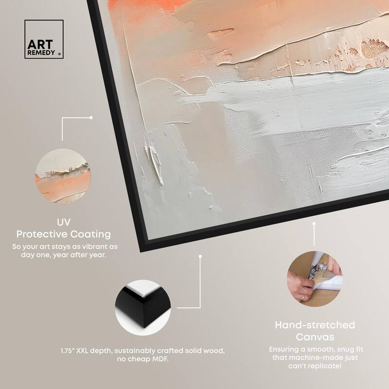 Orange Mist Halo Canvas Set of 2 by Art Remedy