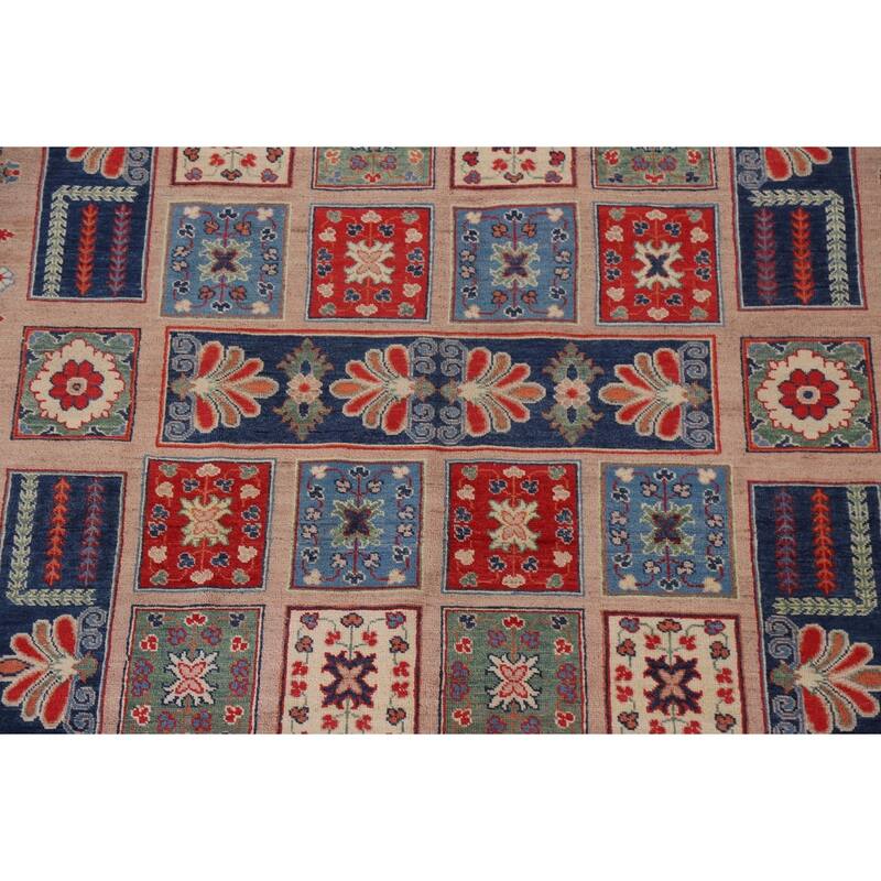 Garden Design Kazak Oriental Traditional Wool Area Rug Hand-knotted - 6'8" x 9'11"