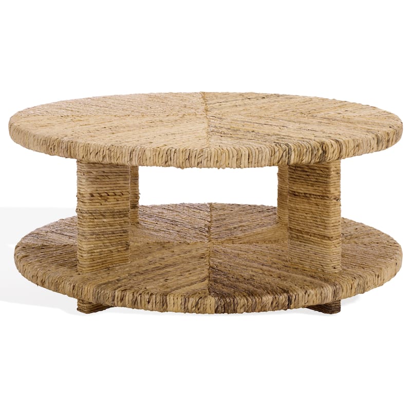SAFAVIEH Couture Rolando Abaca Round Coffee Table - 42"W x 42"D x 18"H
