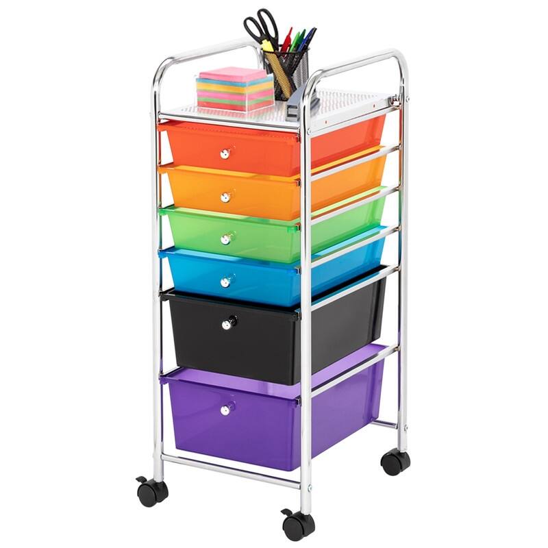 6-Drawer Organizer Cart - N/A