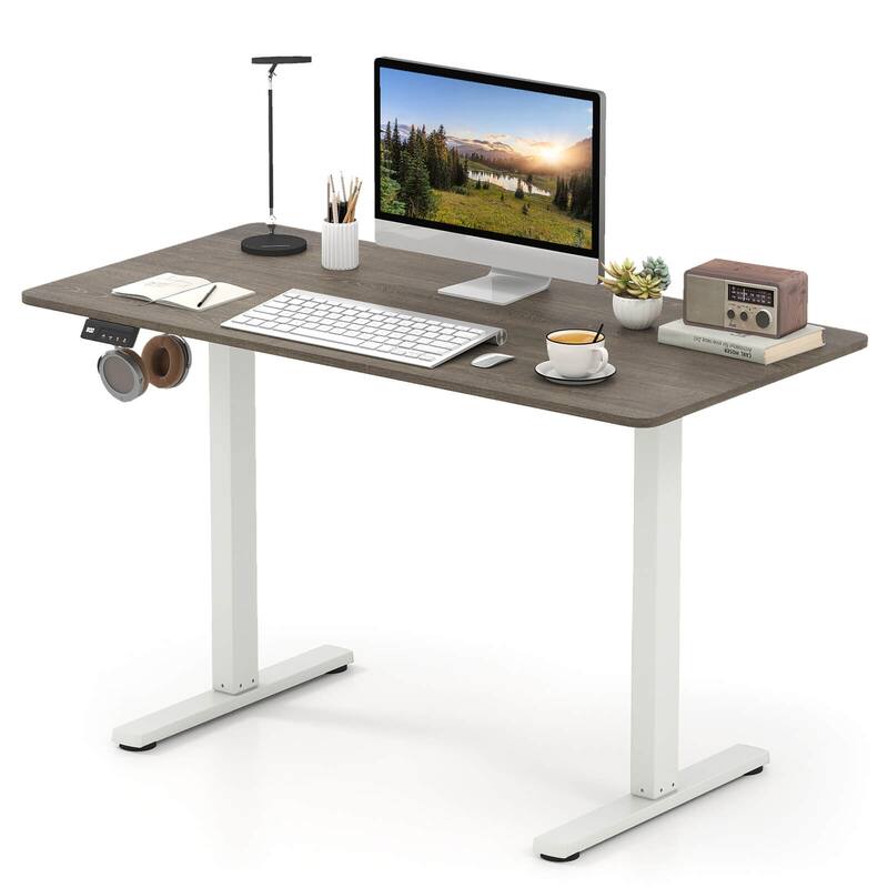 Costway 48” x 24” Electric Standing Desk with LED Display 2 Memory
