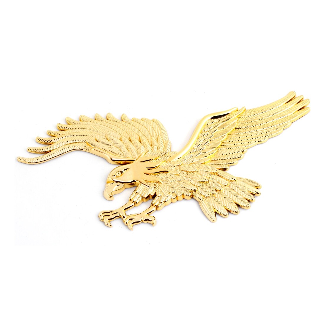 Eagle Shape Gold Tone Decal Sticker For Van Car Truck