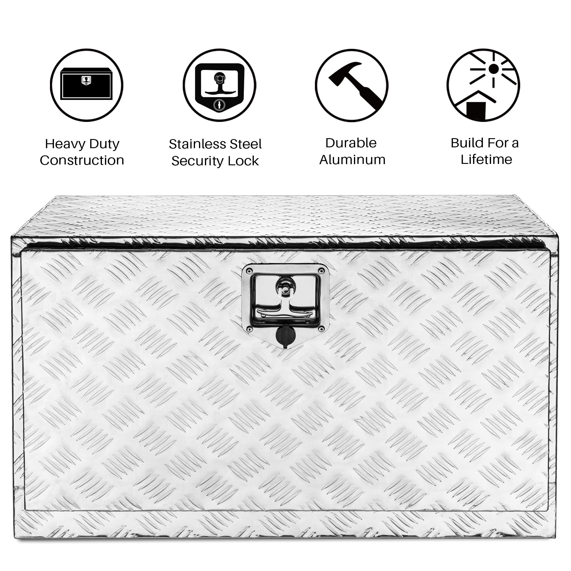 ARKSEN 29 Aluminum Trailer Tongue Box Pickup Tool Box Storage - Bed Bath &  Beyond - 33029847