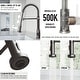 preview thumbnail 95 of 156, VIGO Edison 19" H Single Handle Pull-Down Sprayer Kitchen Faucet
