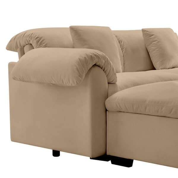 Modular L-Shape Sectional Sofa Upholstered 2-Seater Couch