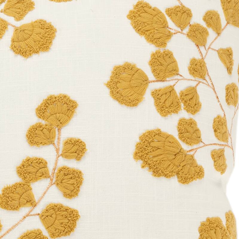 Rizzy Home Transitional Ivory Down Filled Pillow - 20" x 20"