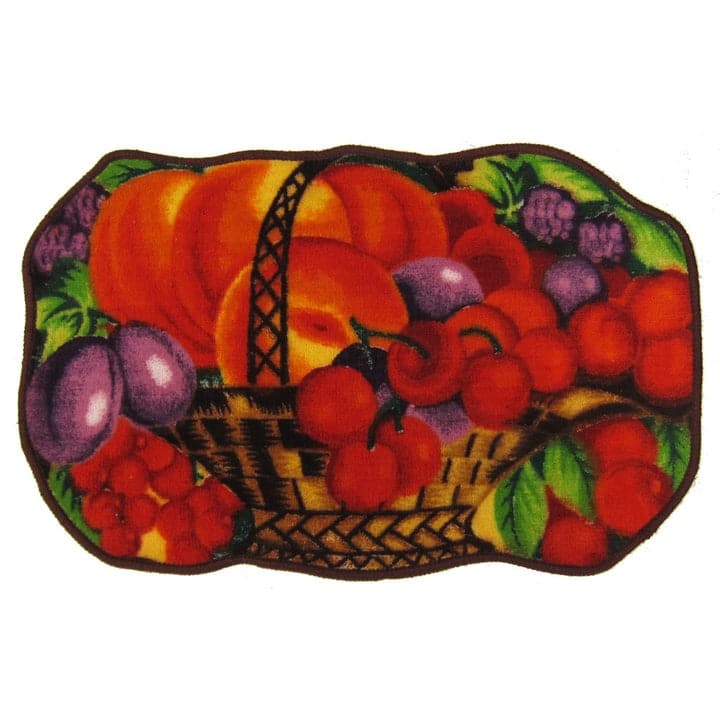 Fruit Basket Printed Kitchen Mat, 18x30 Inches - 18x30 Inches