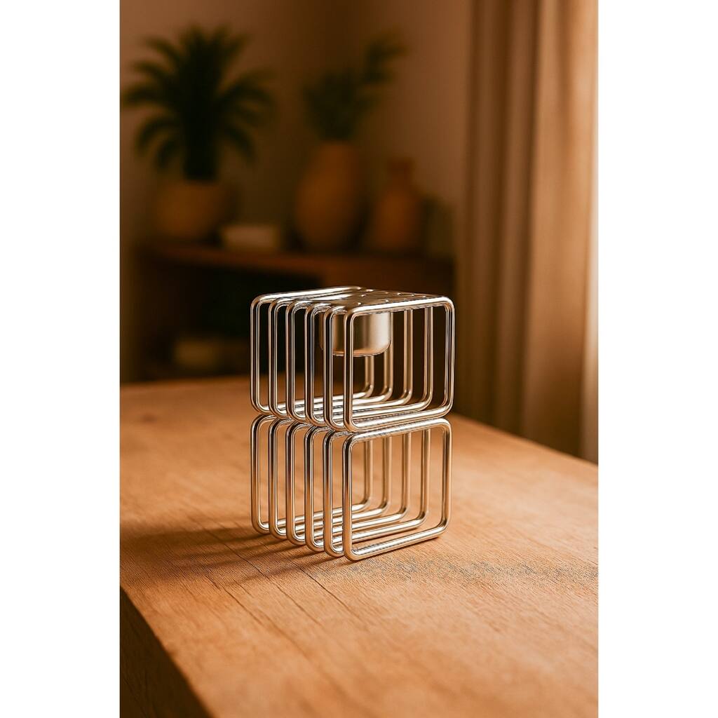 Two Stage Wired Candle Holder - 4"