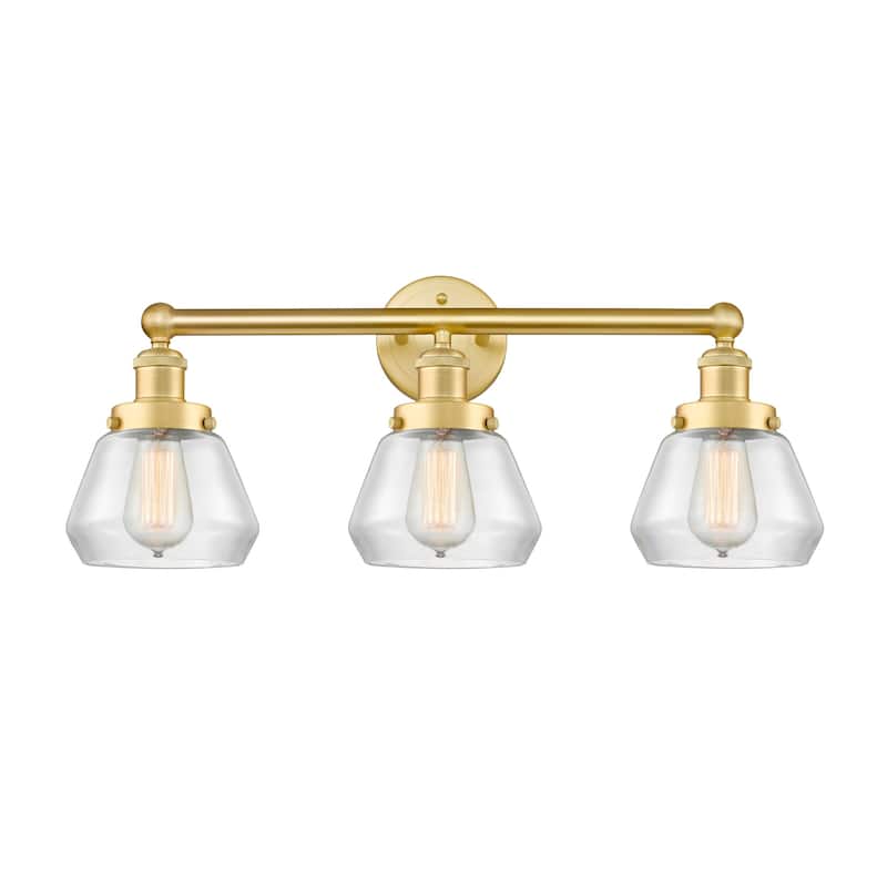 Innovations Lighting 616-3W-10-25 Fulton Vanity Fulton 3 Light 25" - Satin Gold / Clear