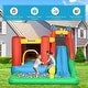 preview thumbnail 7 of 8, Outsunny 6-in-1 Kids Bounce House Inflatable Water Slide with Pool, Water Gun, Climbing Wall, Inflator Included